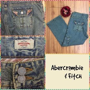 🌷 Abercrombie & Fitch Capri Jeans sz 00R Vintage
